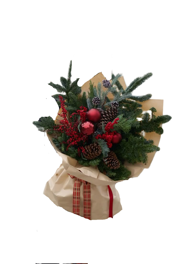 Christmas Wrapped Bouquet