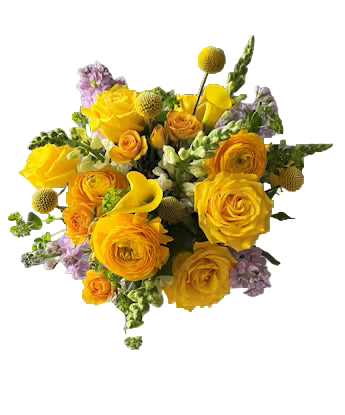 Yellow Wrapped Bouquet