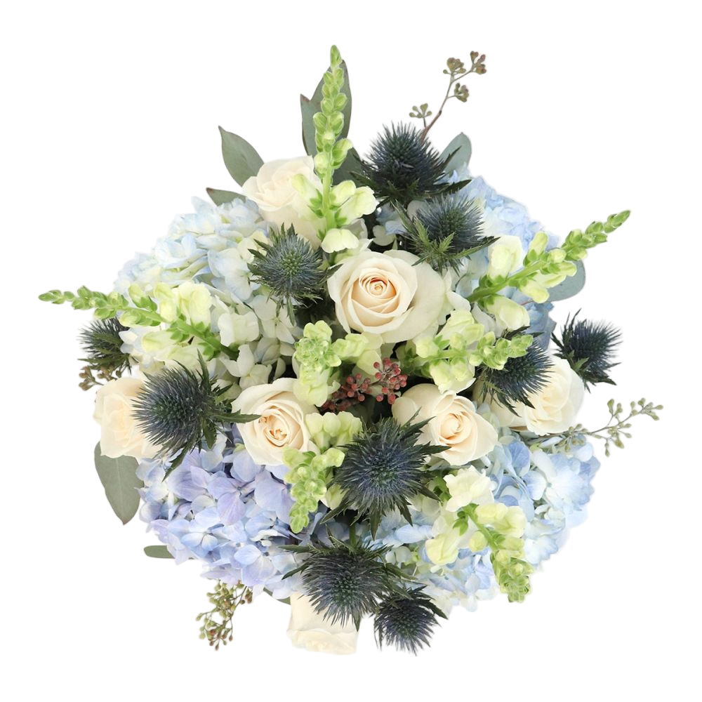 Baby Blue - Wrapped Bouquet